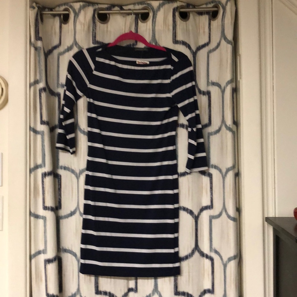 Navy/white striped dress, Size S, Soprano/TJ max